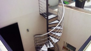 outdoor spiral stair case wrought iron  - General Metal Works Malta